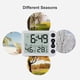 thumbnail image 2 of leyfeng Temperatura Humedad Reloj interior Pantalla grande Despertador Función Snooze Temporización positiva Cuenta regresiva Absorción magnética, 2 of 8