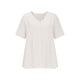 thumbnail image 4 of Craaazy Women's Casual V Neck Blouse, Solid Color Short Sleeve Button Down Shirt, Loose Fit Comfy Breathable Cotton Linen Tops for Daily Wear Gifts, 4 of 6