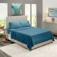thumbnail image 5 of Clara Clark, Queen Size, Bed Sheets Set, Luxury Bedding Sheets Set, 4-Piece Bed Set, Deep Pockets Fitted Sheet 100% Soft Microfiber, Hypoallergenic Cool & Breathable, Blue Heaven, 5 of 7