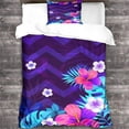 thumbnail image 1 of Housse de Couette pour Garçons Filles avec Fleurs, Belle, Florale Botanique, Pièces, Simple, 1 of 5