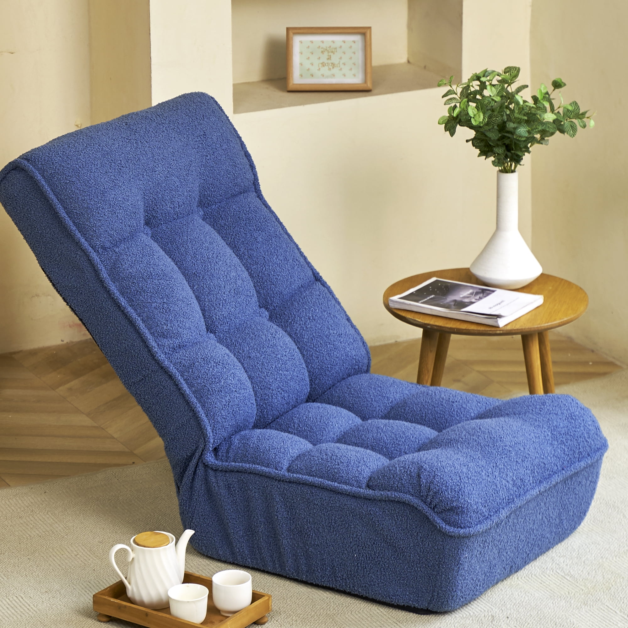 KUIKUI Single sofa reclining chair Japanese chair lazy sofa tatami