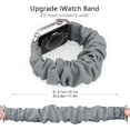 thumbnail image 3 of XiHAMA Watch Band Compatible with Apple Watch Band Scrunchie 38mm 40mm 41mm 42mm 44mm 45mm, Elastic Scrunchie Watch Bands for iWatch Series 10 9 8 7 6 SE 5 4 3 Ultra 2, Replacement Wristband Women, 3 of 6