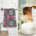 thumbnail image 7 of Dreamtimes Heart Crossbone Hand Towels 2 PCS, Cotton Bath Towel for Drying Face Hands Body Decorative Water Absorbent Lightweight Towels for Bathroom Ktichen Travel Gym,16"x28", 7 of 7