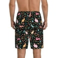 thumbnail image 4 of Lsque Cute Rabbit And Flower Mens Sleep Pajama Shorts,Short Pajama Pants, Cotton Ultra-Soft Knit-Large, 4 of 9