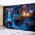 thumbnail image 1 of Tapiz para colgar en la pared Fantasy Waterfall Dreamy Forest Night, 1 of 2