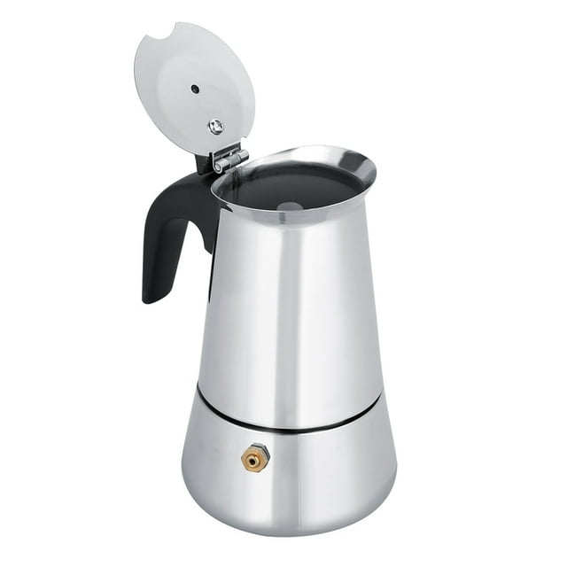 Coffee Pot, Stainless Steel Pot Coffee Maker With Built-in Relief Valve For Coffee And Tea Lovers For Home And Office