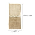 thumbnail image 4 of Sipeihong 10pcs Burlap Tableware Utensil Holders for Wedding Party, 4 of 10