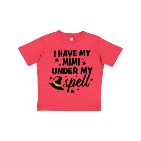 

Inktastic I Have My Mimi Under My Spell with Cute Witch Hat Gift Toddler Boy or Toddler Girl T-Shirt