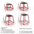 thumbnail image 2 of AKDSteel Metal Plyometric Jump Box, Steel Plyometric Platform and Jumping Box with Anti-Slip Top - 12/18/24/30 Inch for Home Gym Training, 2 of 7