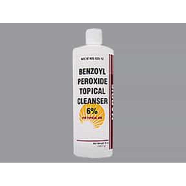 Benzoyl Peroxide Acne and Blemishes Treatment 6 Topical Cleanser 8 oz