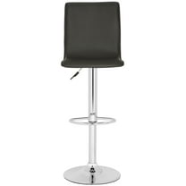 SAFAVIEH Magda Chrome Steel Swivel Barstool, Brown