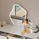 thumbnail image 4 of Organizador de Esquina para Mostrador de Baño, 2 Niveles, Organizador de Maquillaje, Bandeja de Perfume, Cosméticos Estante de Maquillaje para Tocador, Estante de Especias para Cocina, 4 of 7