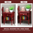 thumbnail image 5 of icolorfuled Vintage Wooden Bedside Table: Mini Nightstand Furniture, 5 of 6
