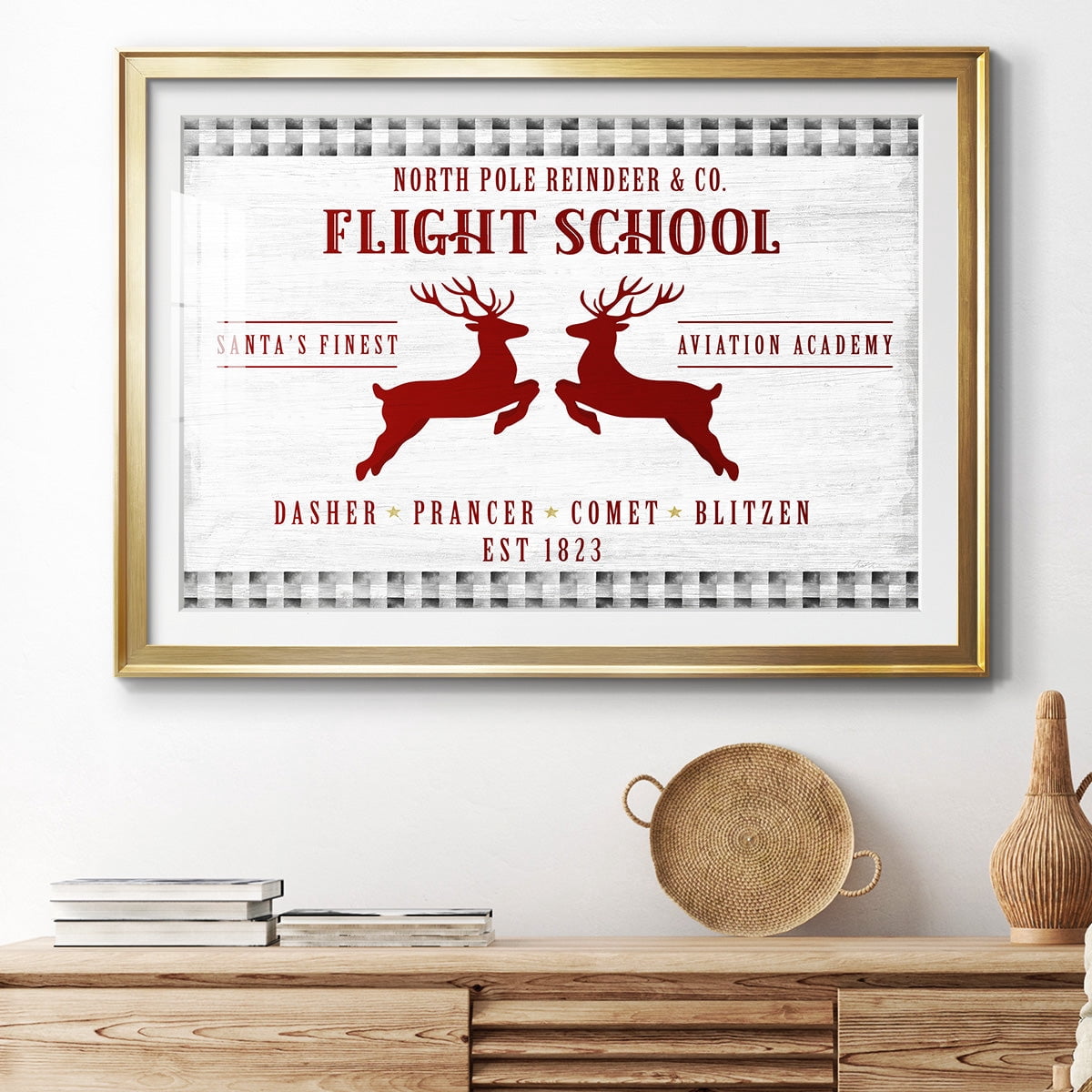 Flight School Premium Framed Print - Ready to Hang