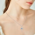 thumbnail image 7 of Coachuhhar Cross Necklace 925 Sterling Silver Angel Wings Pendant Necklace with Heart Blue Crystal Cross Jewelry Gifts for Women, 7 of 7