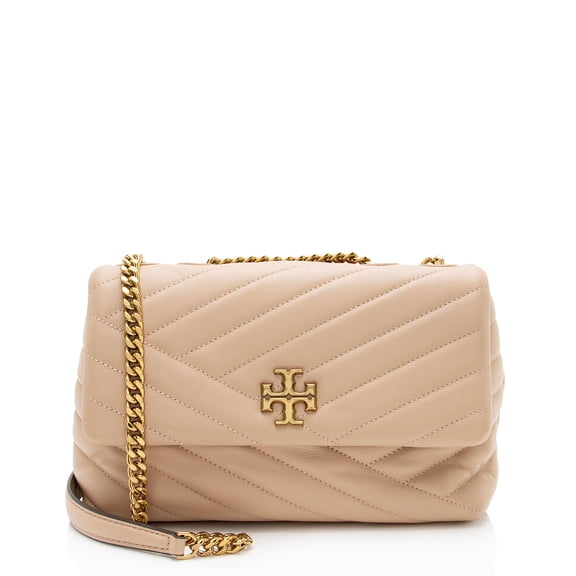 Pre-Owned Tory Burch Chevron Leather Kira Small Shoulder Bag