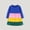 Blue, variant on Swuxness Toddler Girls Dresses Long Sleeve Round Neck Basic Versatile Loose Casual Outfits