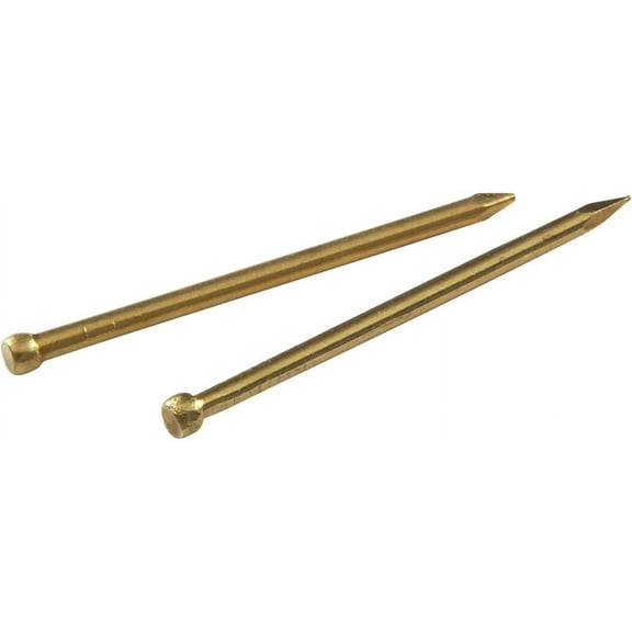 Hillman 17 Ga. x 1 in. L Brass Brad Nails 1 pk 2 oz.