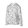 thumbnail image 2 of Pofeuu Black White Music Print Sun Protection Outdoor Lightweight Full Zip UV Cooling Hoodie Long Sleeve Summer Clothing for Outdoor Hiking-XX-Large, 2 of 5