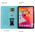 thumbnail image 5 of for Amazon Fire HD10/HD10 Plus 13th Generation 2023 Case, Vintage Soft PU Leather Case with 2 Anti-Slip Strips Adjustable Kickstand & 4 Card Slots (Include 1 Photo Slot) Auto Sleep/Wake, Skyblue, 5 of 7
