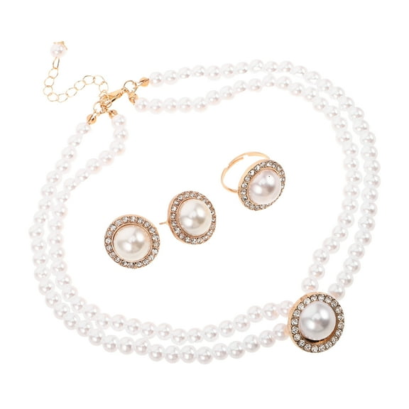 Milisten Formal Jewelry Set 1Set Imitation With Rhinestones For Women Bridal Use In Weddings