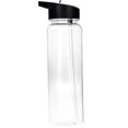 thumbnail image 1 of Muyoka Botella de agua de pl谩stico de 750 ml con pajita y bot贸n, tapa emergente, taza de bebida deportiva para viajes, uso en la oficina en el hogar al aire libre, blanco, 1 of 7