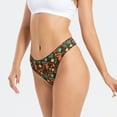 thumbnail image 3 of Aayomet Culotte Sans Couture pour Femmes Taille Basse g-String (Orange, m), 3 of 4
