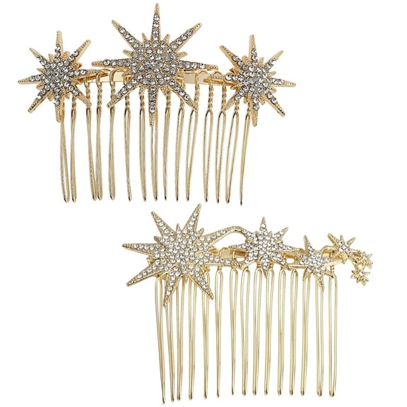 2 Pcs Snowflake Hair Comb for Appointment Bridesmaid