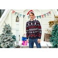 thumbnail image 5 of Purcoar Matching Family Christmas Sweater Reindeer Snowflakes Pullover, 5 of 10