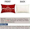 thumbnail image 6 of Christmas Pillow Covers 12x20 Inch,Christmas Pillows Decorative Throw Pillow,O Holy Night Pillow Cases,Red Cushion Covers Decor Xmas Holiday Couch Sofa Cross Joy(22), 6 of 6