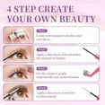 thumbnail image 3 of Cluster Lash Extension Kit for Beginners, 600 Pcs 9–16mm D Curl, Diy Fake Eyelashes with Lash Tray & Applicator, Cruelty Free & Reusable, Easy to Apply and Remove, 3 of 5