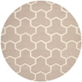thumbnail image 2 of SAFAVIEH Cambridge Joshua Geometric Tessellation Wool Area Rug, Beige/Ivory, 6' x 6' Round, 2 of 7