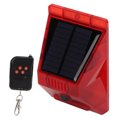 thumbnail image 2 of Ficarrico Lámpara de alarma con luz de sonido, Control remoto con energía Solar, antirrobo IP65, resistente al agua para estanque de peces en casa, 2 of 8