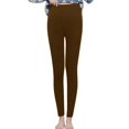 thumbnail image 1 of Leggings térmicos de invierno para mujer: cintura alta con cinturilla elástica, pantalones cálidos con forro afelpado, estilo informal y elegante para climas fríos., 1 of 8