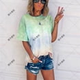 thumbnail image 4 of WCMZJ T Shirt for Women Crew Neck Short Sleeve Casual Tees Tie Dye Summer Tops Blouses Loose Fit Fashion Top, 4 of 4
