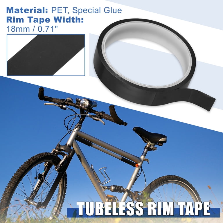 Width 18mm Length 10m Bike Bicycle Wheel Tubeless Rim Tape Bicycle Rim  Strip Tape Black