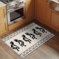 thumbnail image 3 of Bohemian Tribal Figures Washable Area Rug 2 x 3 ft Boho Ethnic Mysterious Geometric Stripe , Soft Non Slip Rugs Stain Repellent Indoor Felt Carpet for Living Dining Room Bedroom Home Office, 3 of 9