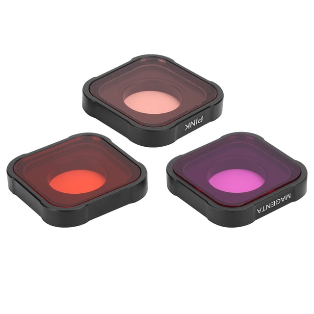 Filtro de buceo 3 en 1 Junestar para Go Pro Hero Jadeshay, juego de filtros de buceo, color Como se muestra en las imágenes