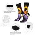 thumbnail image 4 of Saiise Five Nights At Freddy'S Funny Socks Men Women Adults Novelty Graphic Crew Tube Socks Crazy Design Casual Dress Socks for Sports,Running,Travel, 4 of 7