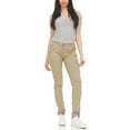 thumbnail image 3 of 2-Pack Women's Regular Stretchy Skinny 5-Pocket Uniform Soft Chino Pants, 3 of 4