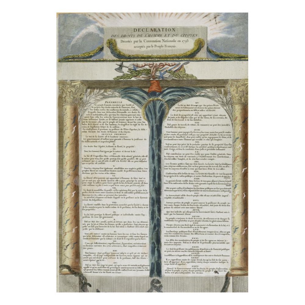 Comparaison Déclaration Des Droits De L'homme 1789 Et 1793