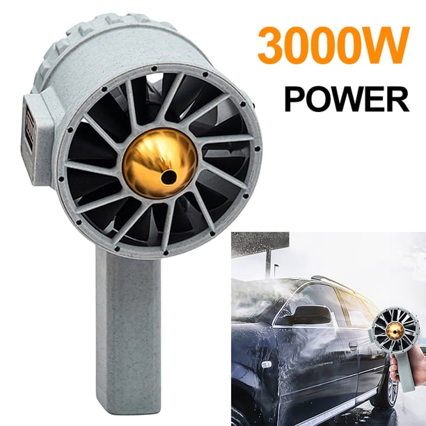 Likrtyny Soplador Polvo Alta Potencia Ventilador Turbo Violento Empuje 5000g para Teclado PC (blanco)
