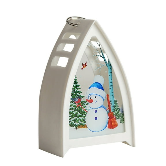 UYUH Tabletop Christmas Tree with LED Candle Light, Battery Operated Mini Christmas Tree Decor for Table, Holiday Home Desktop Decorations, Vintage Rustic Centerpiece