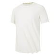 thumbnail image 2 of Teissuly Men's Summer Solid Color Casual Loose Short Sleeved Round Neck T-shirt, 2 of 7