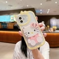 thumbnail image 1 of Nuevos diseños Hello Cute kitty 3D Cat espejo de maquillaje móvil TPU + PC funda de teléfono para iPhone 15 14 13 12 11 Pro max con soporte, 1 of 4