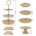 thumbnail image 2 of Juego de 7 soportes de metal para tartas, soporte redondo de 3 niveles, para cupcakes, bandeja de servir para fiestas, bodas, cumpleaños, baby shower, aniversario, 2 of 9