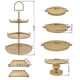 thumbnail image 2 of Juego de 7 soportes de metal para tartas, soporte redondo de 3 niveles, para cupcakes, bandeja de servir para fiestas, bodas, cumpleaños, baby shower, aniversario, 2 of 9