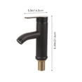 thumbnail image 4 of HEALEEP Taps for Bathroom Basin Single Handle Operation Faucet Black 1Set, 4 of 7