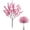 Pink, variant on Honeeladyy Artificial 5-forked Starlet Flowers, Starlet Flowers Artificial, Simulation Starlet Flower with 3.54" Long Stems, Fake Blue Starlet for Bonquet Vase Wedding Decor Flower Arrangement