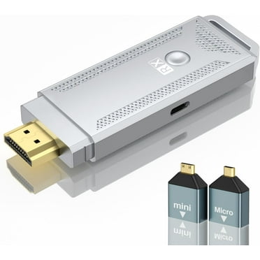 Wireless HDMI Transmitter and Receiver, 4K Decoding/1080P Hd Streaming Video/Audio from Laptop, PC, Smartphone to HDTV/Projector